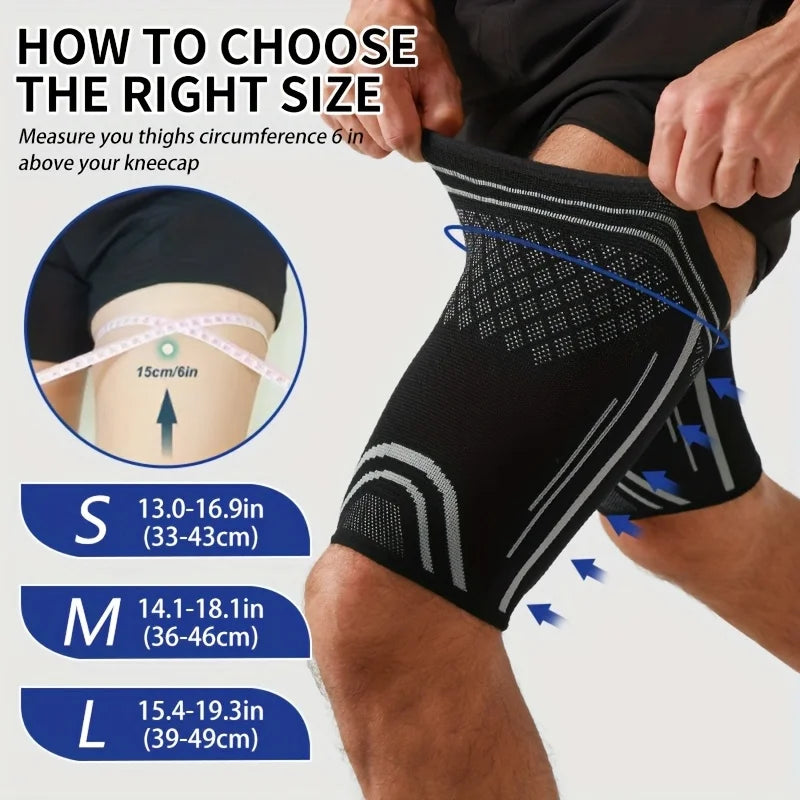 Elastic Thigh Compression Sleeve | Non-Slip Upper Leg Support