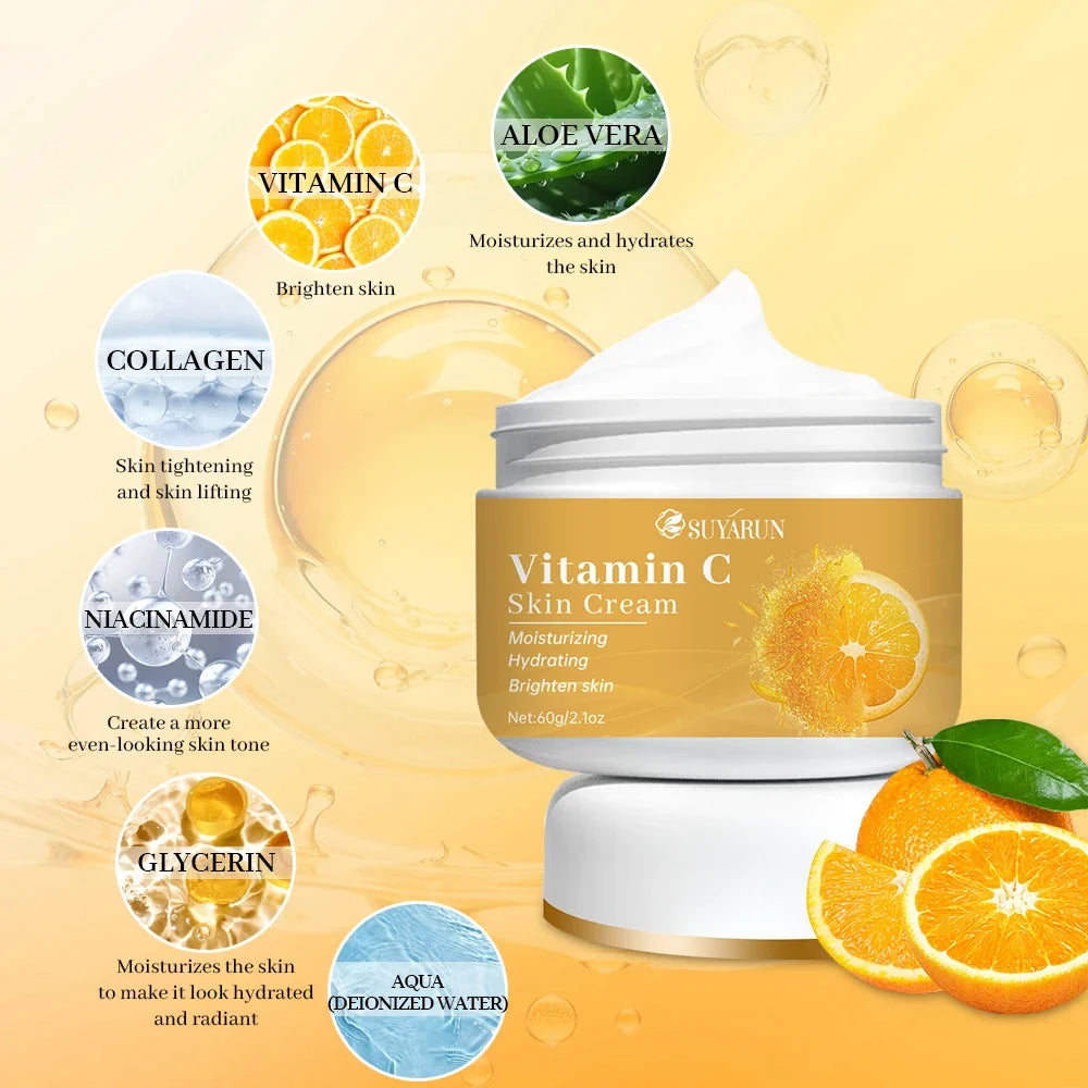 SUYARUN Vitamin C Face Cream – Brightening & Moisturizing