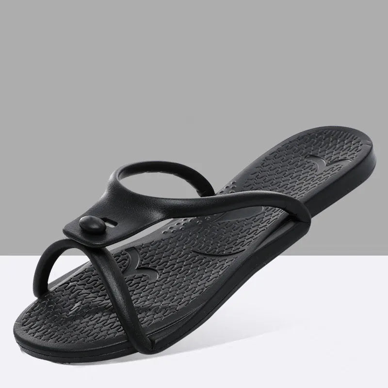 Men's Foldable Travel Slippers – Lightweight EVA Beach Slides