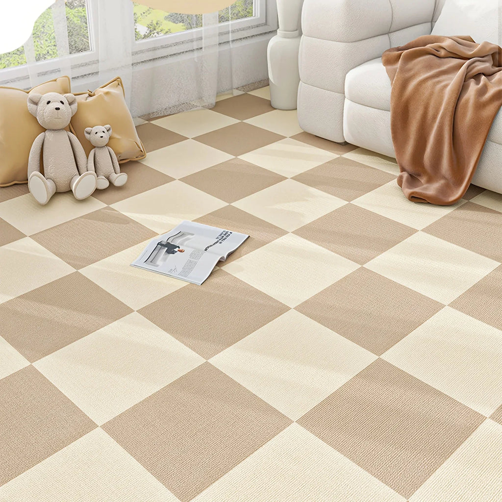 Self-Adhesive Anti-Slip Carpet Tiles 30x30cm | Peel & Stick Mat