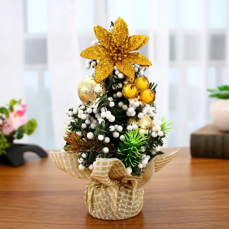 Christmas Tree Mini Table Decoration Children Small Decorative Ball