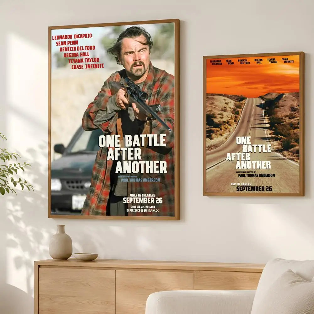 One Battle After Another Movie Poster – HD Self-Stick PVC Wall Art