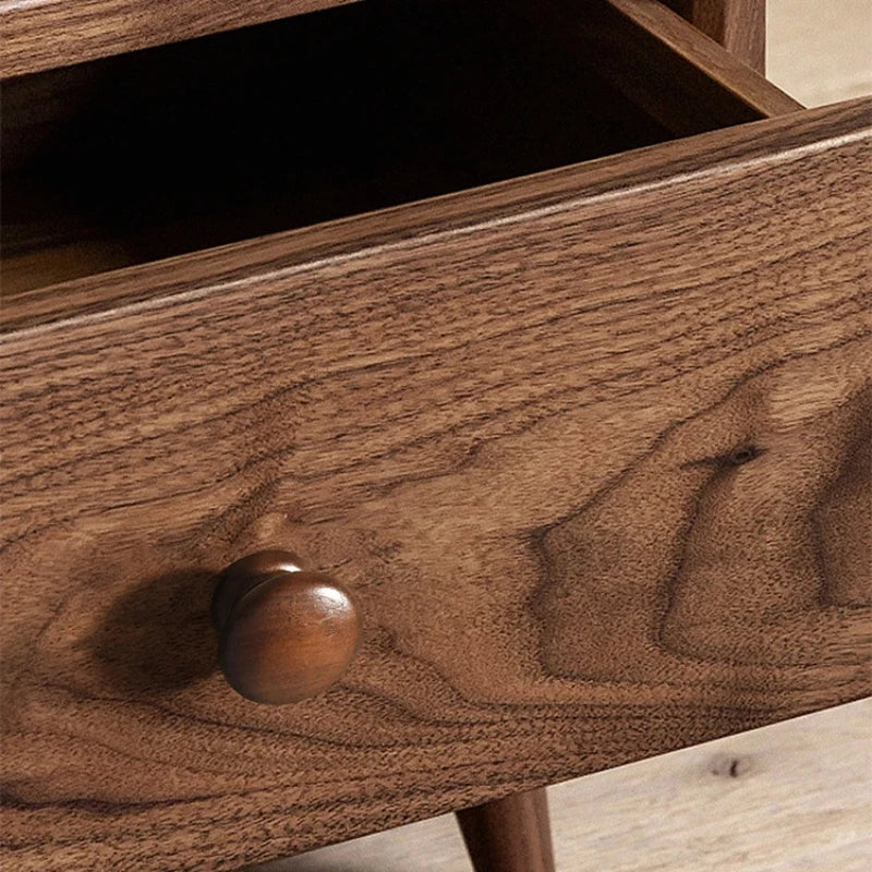 Nordic Walnut Wood Cabinet Handles & T-Bar Drawer Knobs