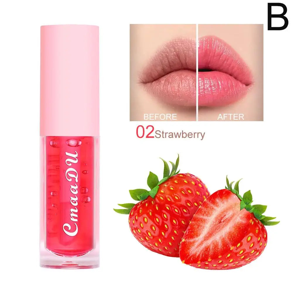 Color Changing Fruit Lip Balm – Moisturizing Lip Gloss 6 Flavors