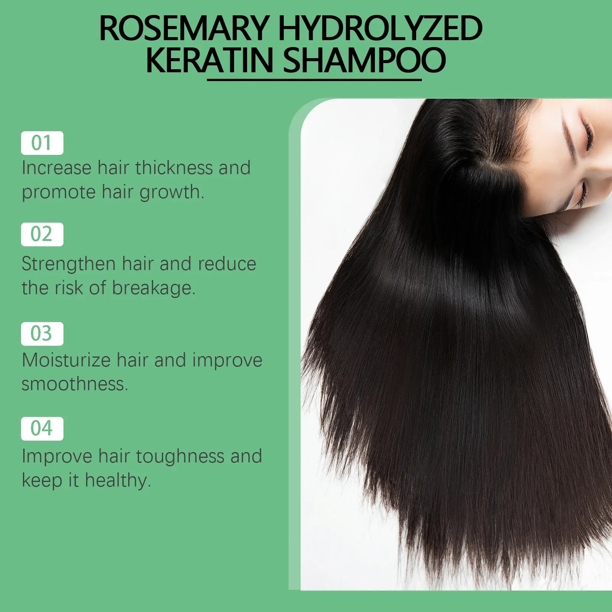 Rosemary Oil Shampoo – Volumizing & Keratin Scalp Care 100ml