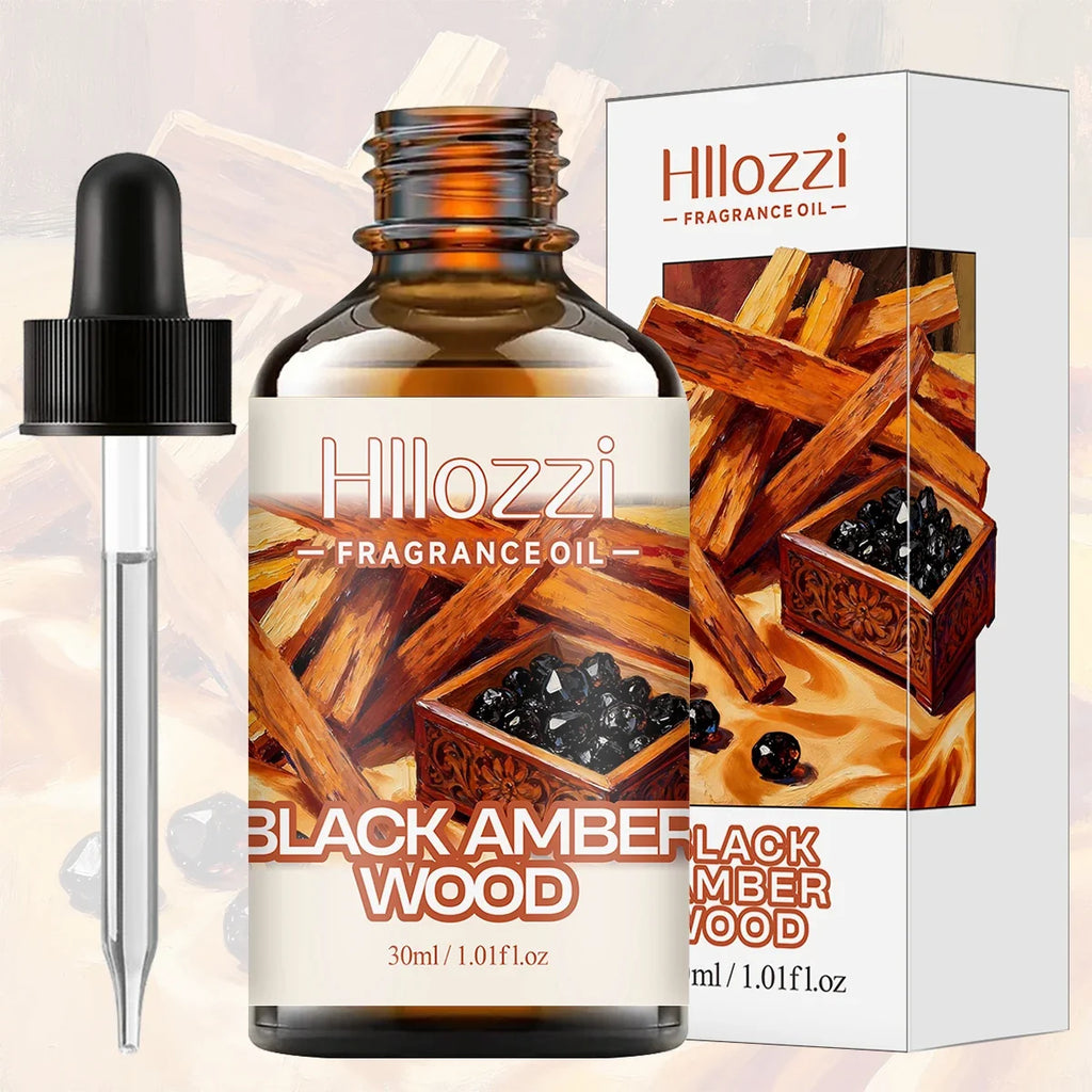 Black Amber Wood Fragrance Oil – Diffuser, Candle & Car