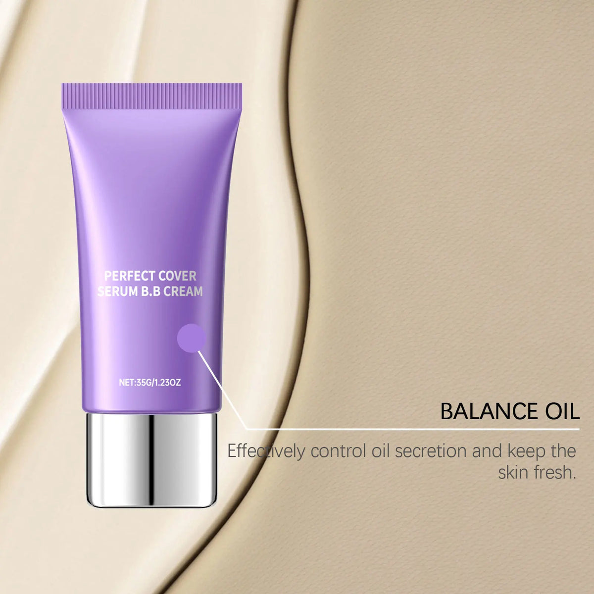 Perfect Cover BB Cream – Hyaluronic Acid, SPF & Full Coverage