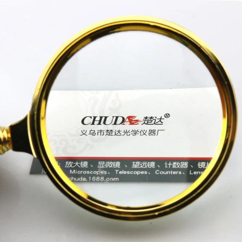 Gold Magnifying Glass Loupe – High Magnification & Keychain