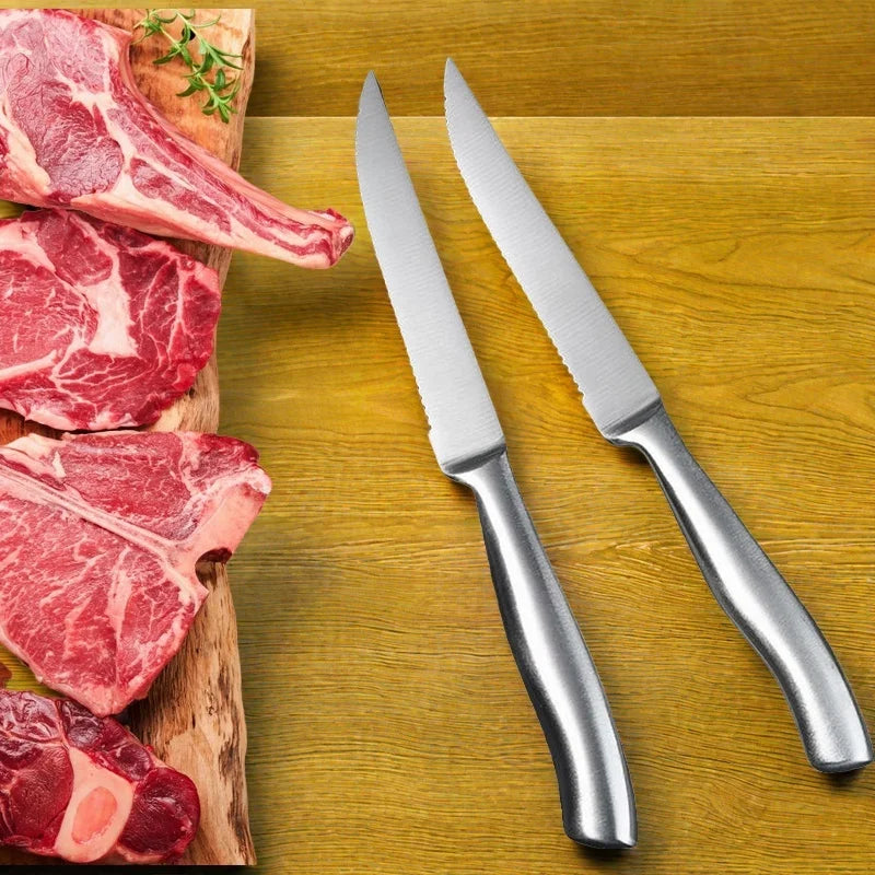 Stainless Steel Steak Knife Set – 4, 6 & 8 Pcs Serrated