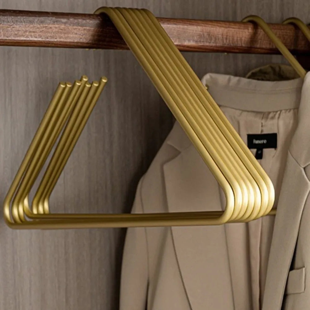 5-Pack Non-Slip Triangle Coat Hangers | Rust-Proof Aluminium