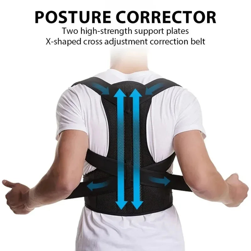 Posture Corrector Vest | Adjustable Back & Lumbar Support Brace