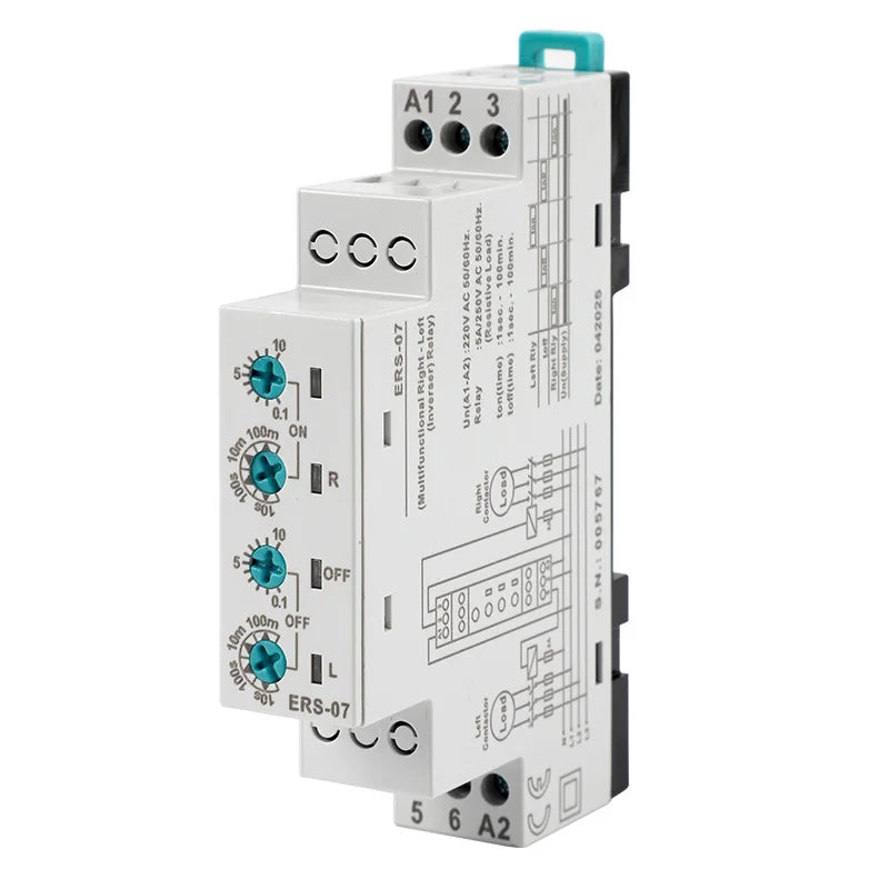 ERS-07 220V Alternating Load Timer Relay – Dual Channel DIN