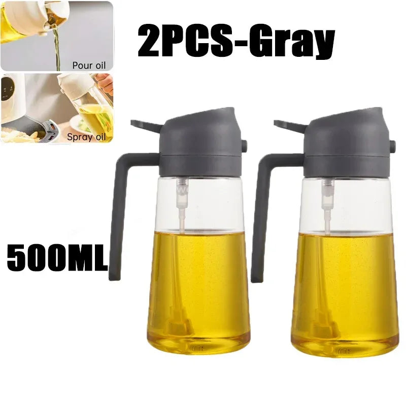 2-in-1 500ml Oil Sprayer & Dispenser Bottle | Kitchen & Air Fryer