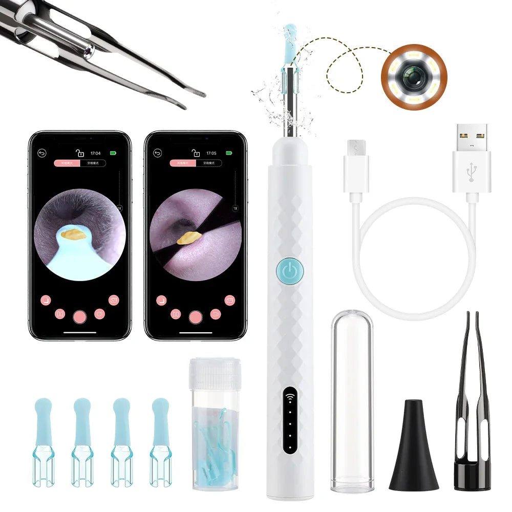 Visual Ear Cleaner with 1080P Camera & Tweezers | All Ages