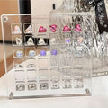 Clear Acrylic Magnetic Display Case 36-Grid Transparent Organizer