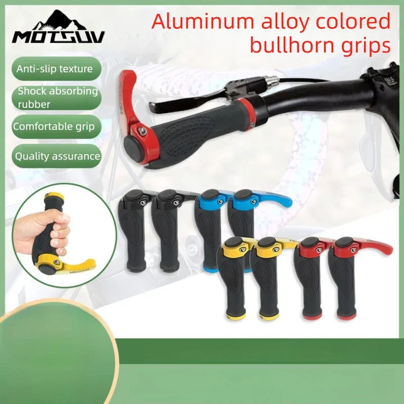 Ergonomic MTB Bike Bar Ends – Aluminum Alloy Cow Horn Grips