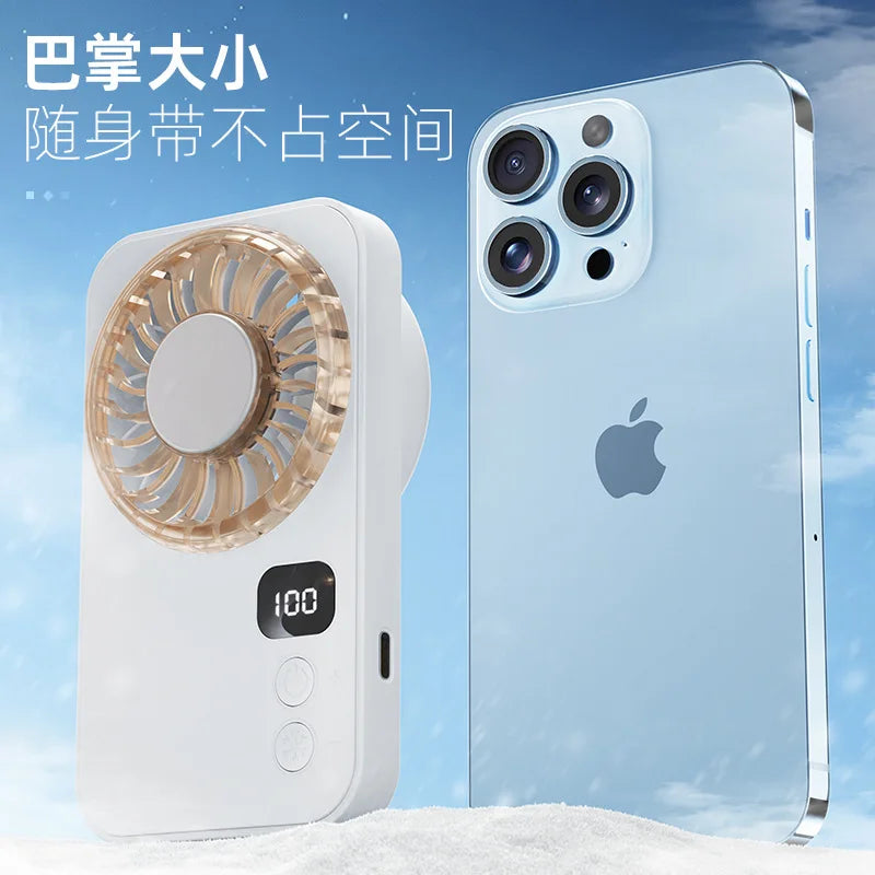 Ultra-Thin Semiconductor Cooling Pocket Fan – Portable & Desktop