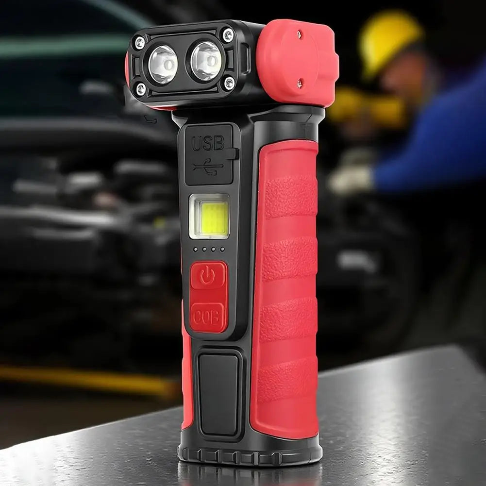Magnetic COB LED Work Light – 500 Lumen Clip Pocket Flashlight