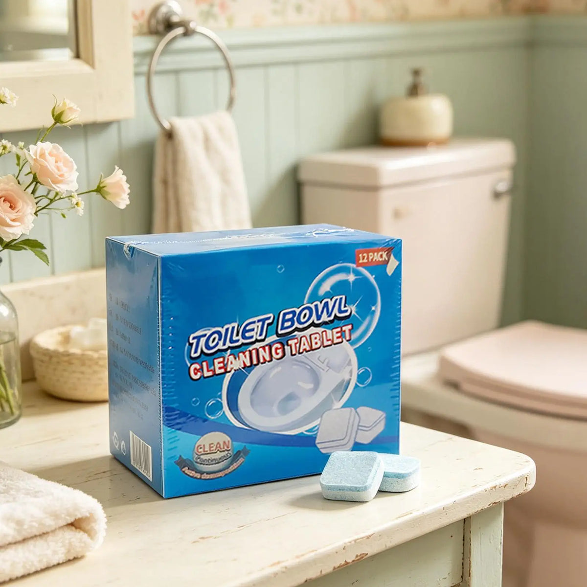 Toilet Tank Cleaner Tablets 180g | Auto Bowl Cleaner & Deodorizer
