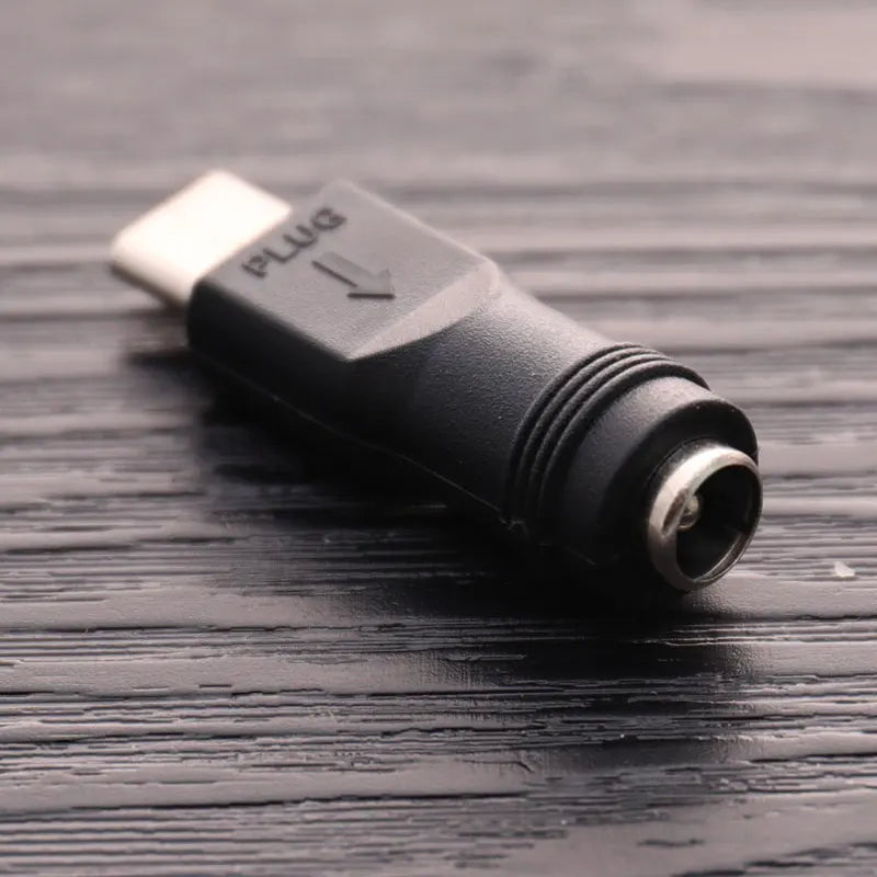 DC 5.5x2.1mm Female to USB Type-C Male Power Adapter Converter