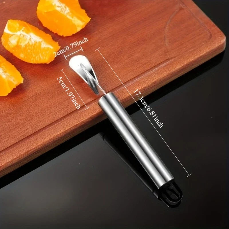 Stainless Steel Citrus Peeler Set – Orange & Lemon Knife Tools