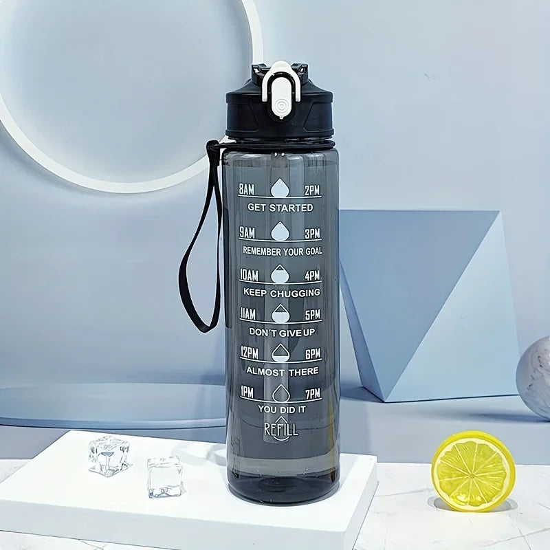 Large Capacity Sports Water Bottle Leak Proof Colorful Plastic Cup