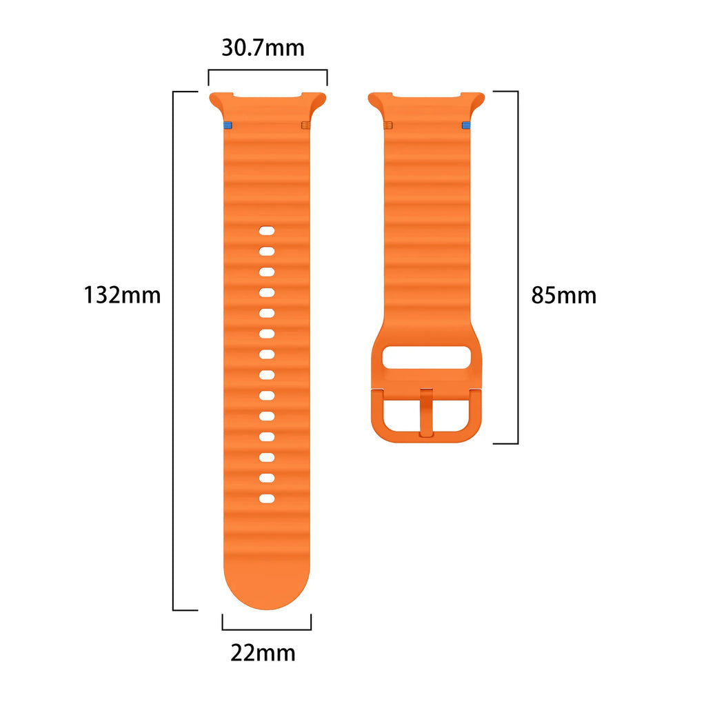 Silicone Band for Samsung Galaxy Watch 8 40mm 44mm Classic 46mm