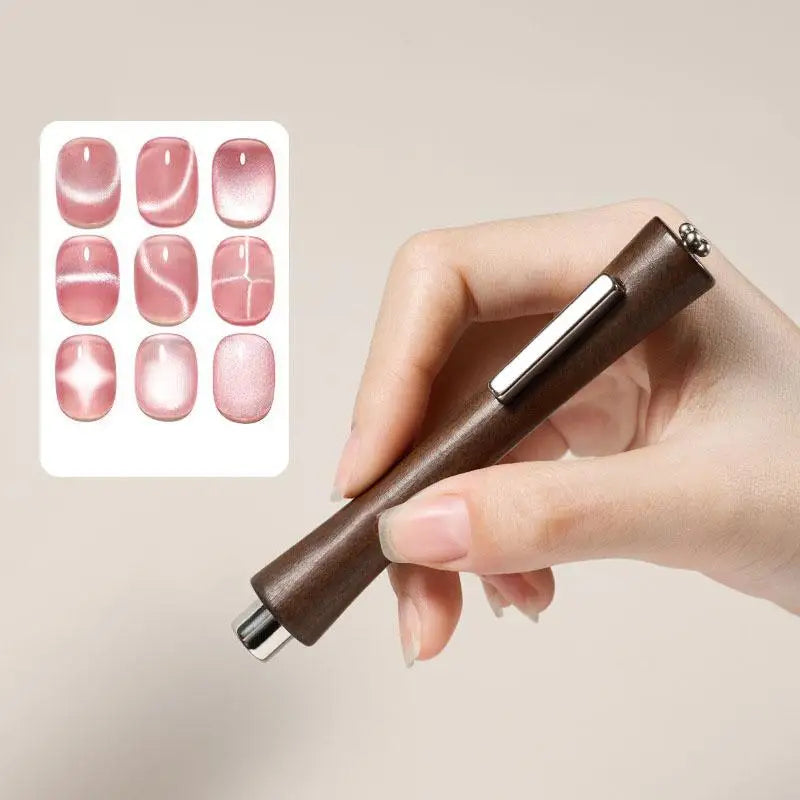 3-in-1 Cat Eye Nail Art Magnet Stick | Flower & French Effects