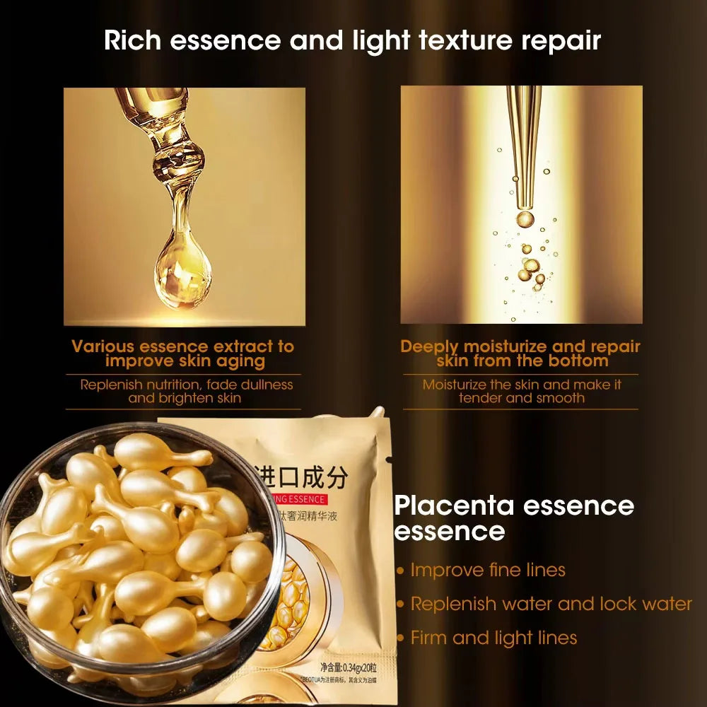 Hyaluronic Acid Capsules Face Serum 20pcs – Collagen Anti-Aging