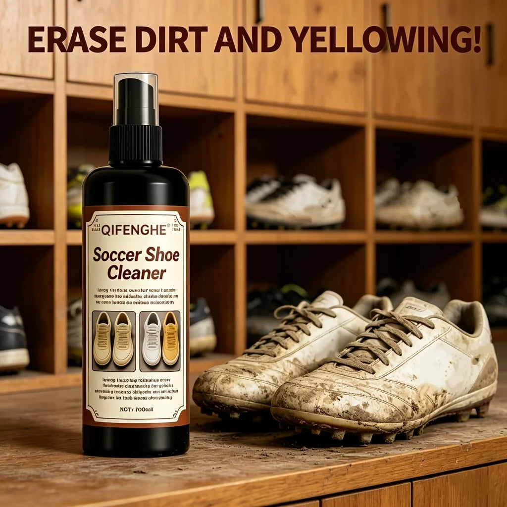 Soccer Shoe Cleaner Spray – Deep Clean & Remove Yellowing