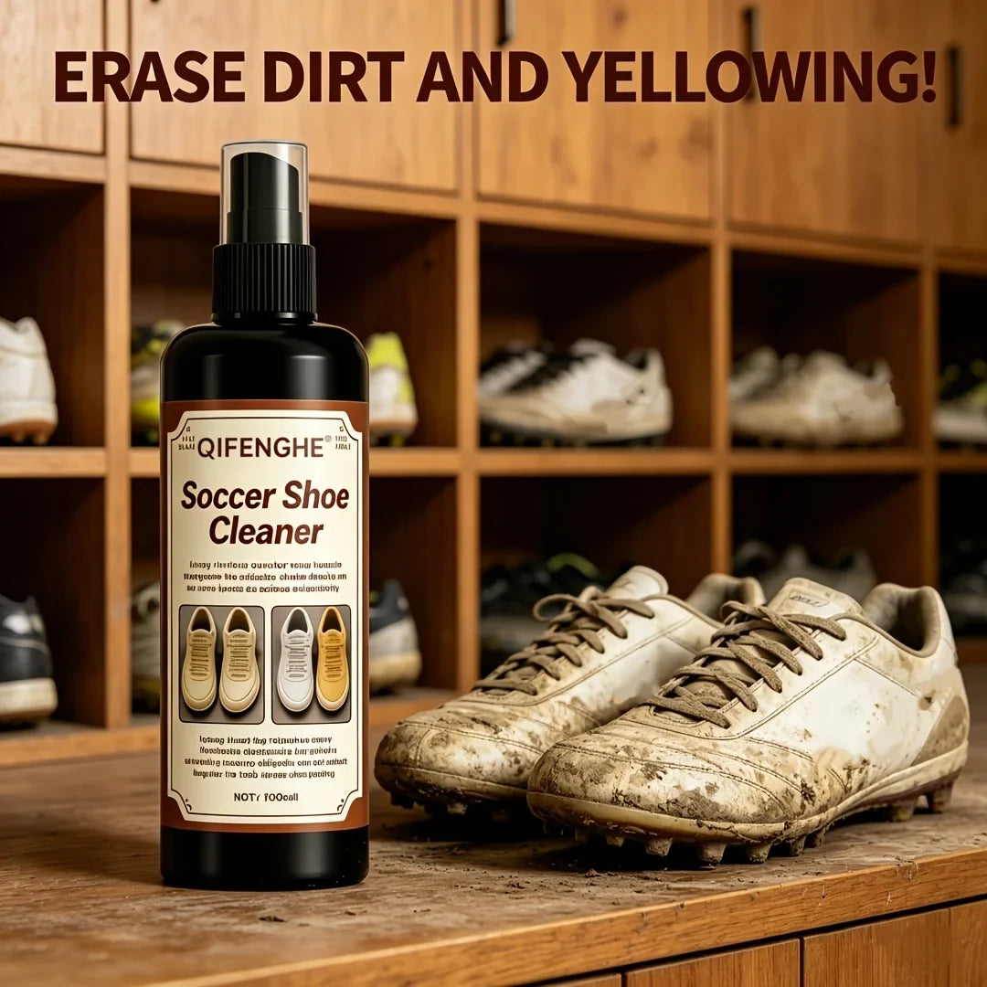 Soccer Shoe Cleaner Spray – Deep Clean & Remove Yellowing