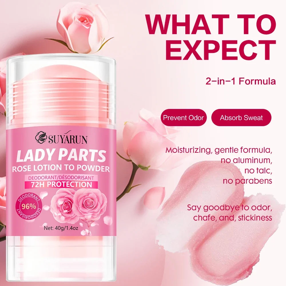 SUYARUN Rose Deodorant Stick – Hands, Feet & Underarms