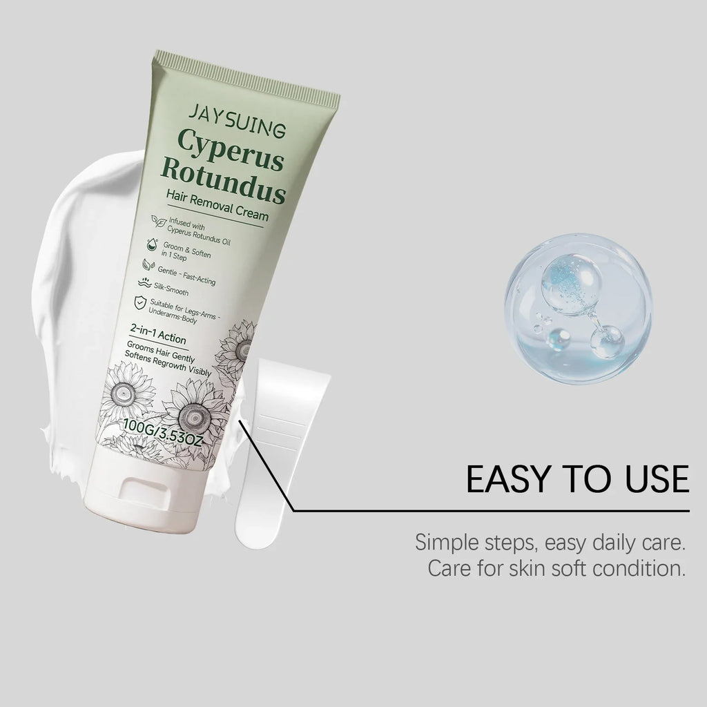 Cyperus Rotundus Hair Removal Cream – Gentle Depilatory 100g