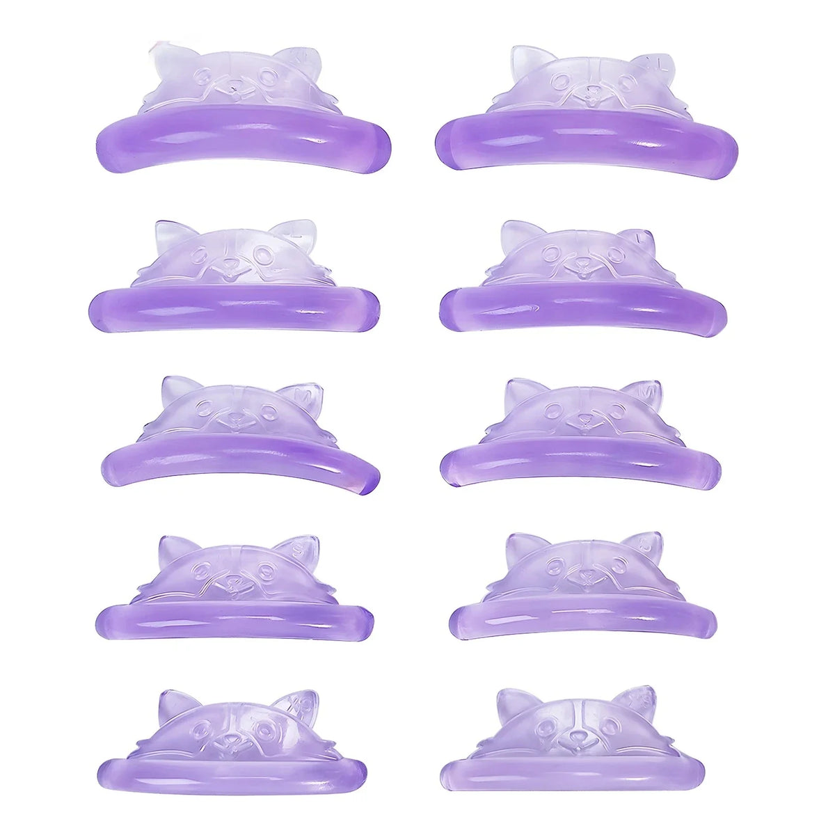 5 Pairs C Curl Silicone Lash Lift Pads Sticky Eyelash Perm Rods