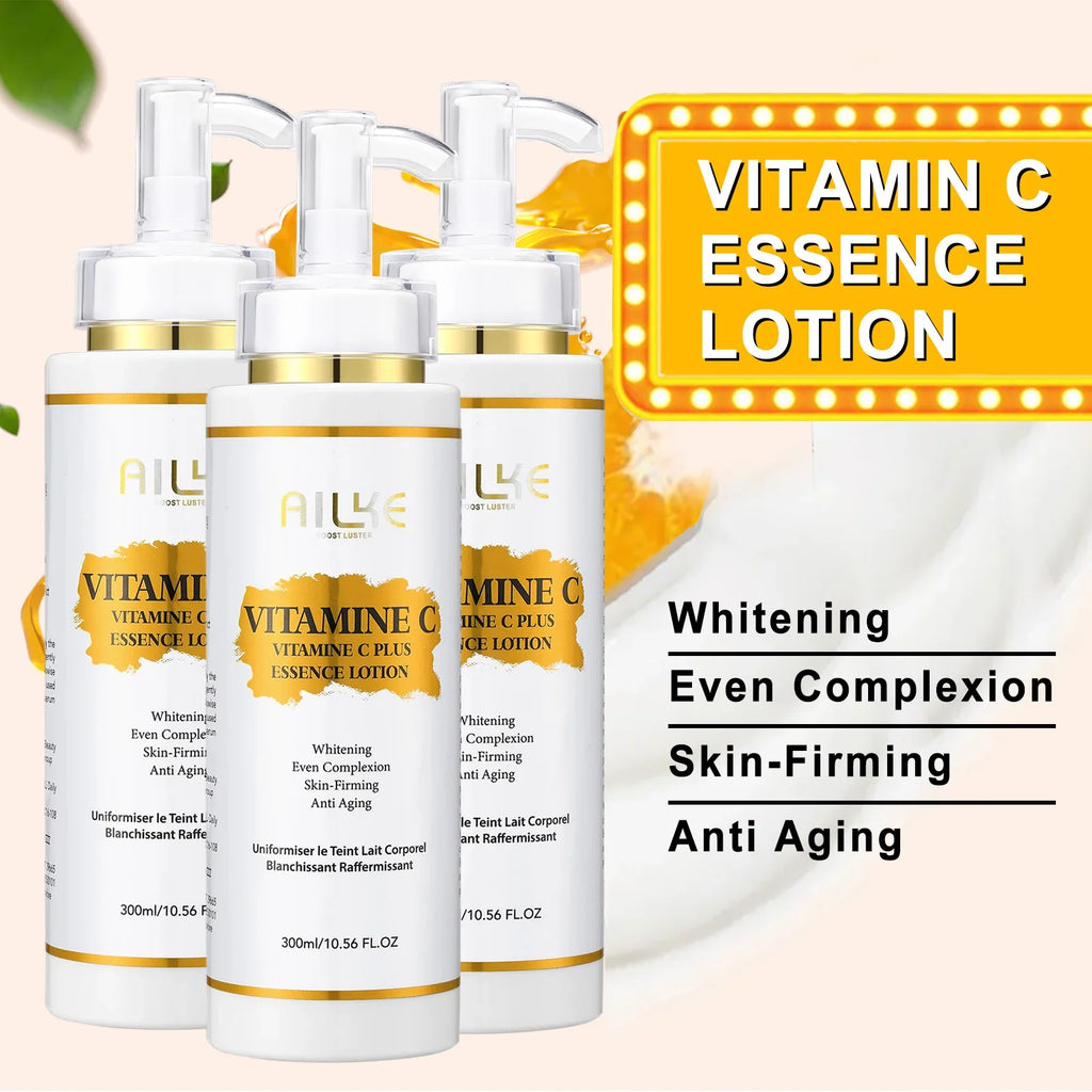 AILKE Vitamin C Brightening Set – Serum, Lotion, Cream & Soap