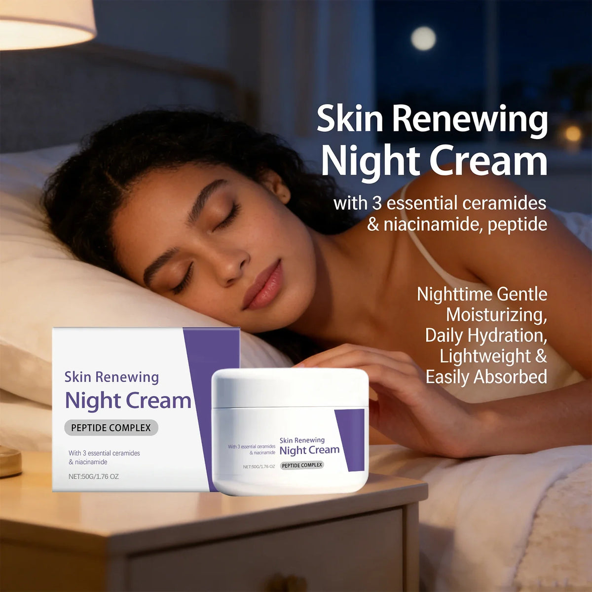 Ceramide Night Cream with Niacinamide – Brightening & Hydrating