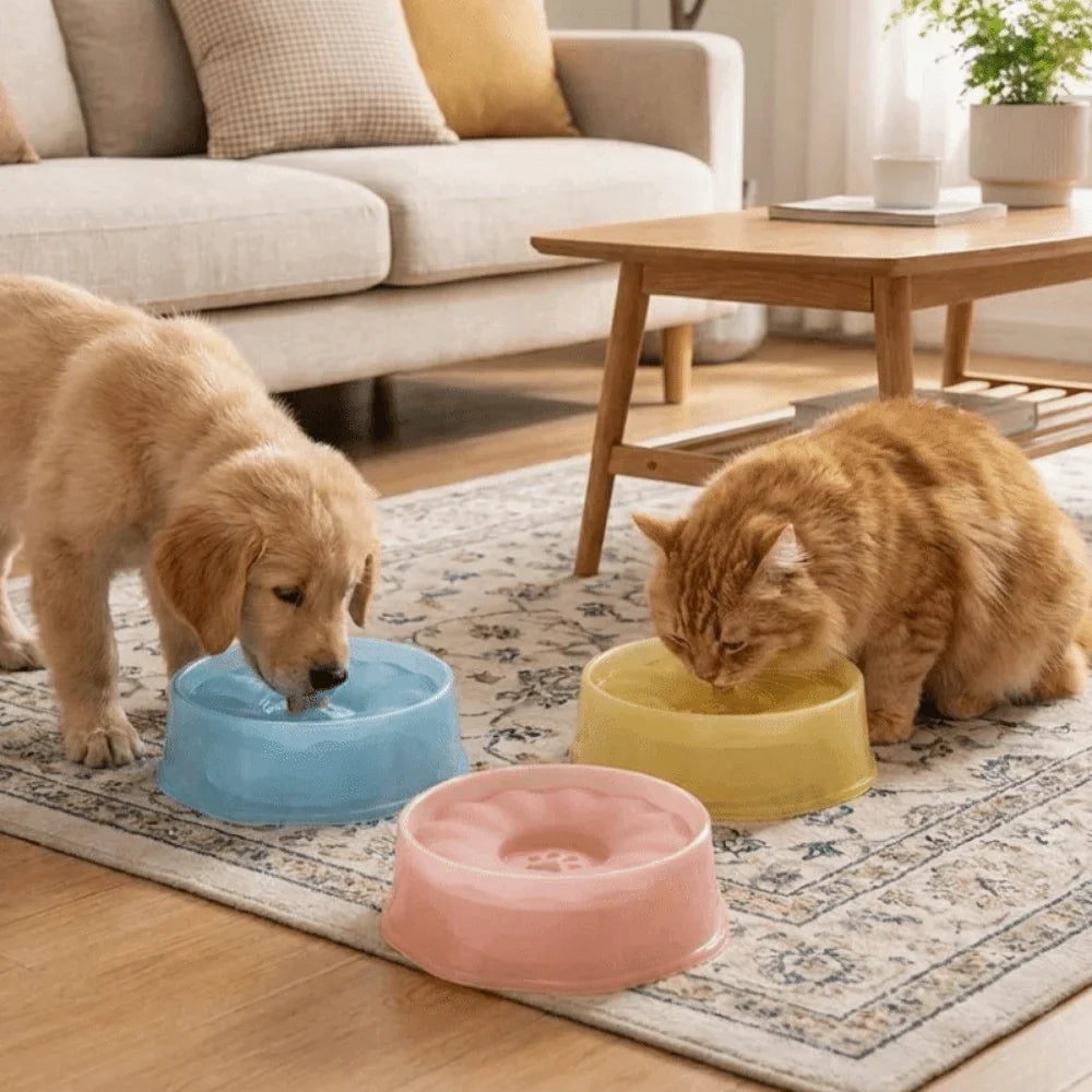 Floating Pet Water Bowl 1600ml – Spill-Proof Anti-Splash