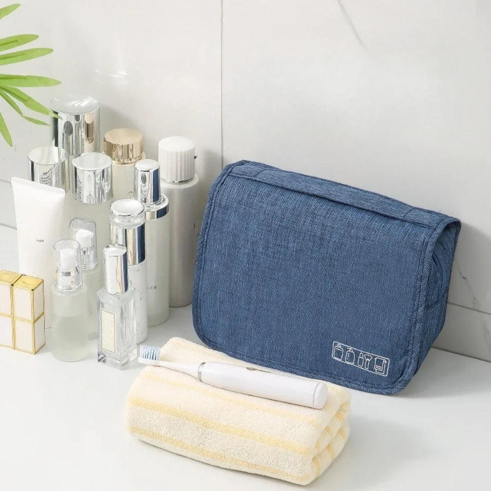 Waterproof Hanging Toiletry Bag – Travel Cosmetic Organizer