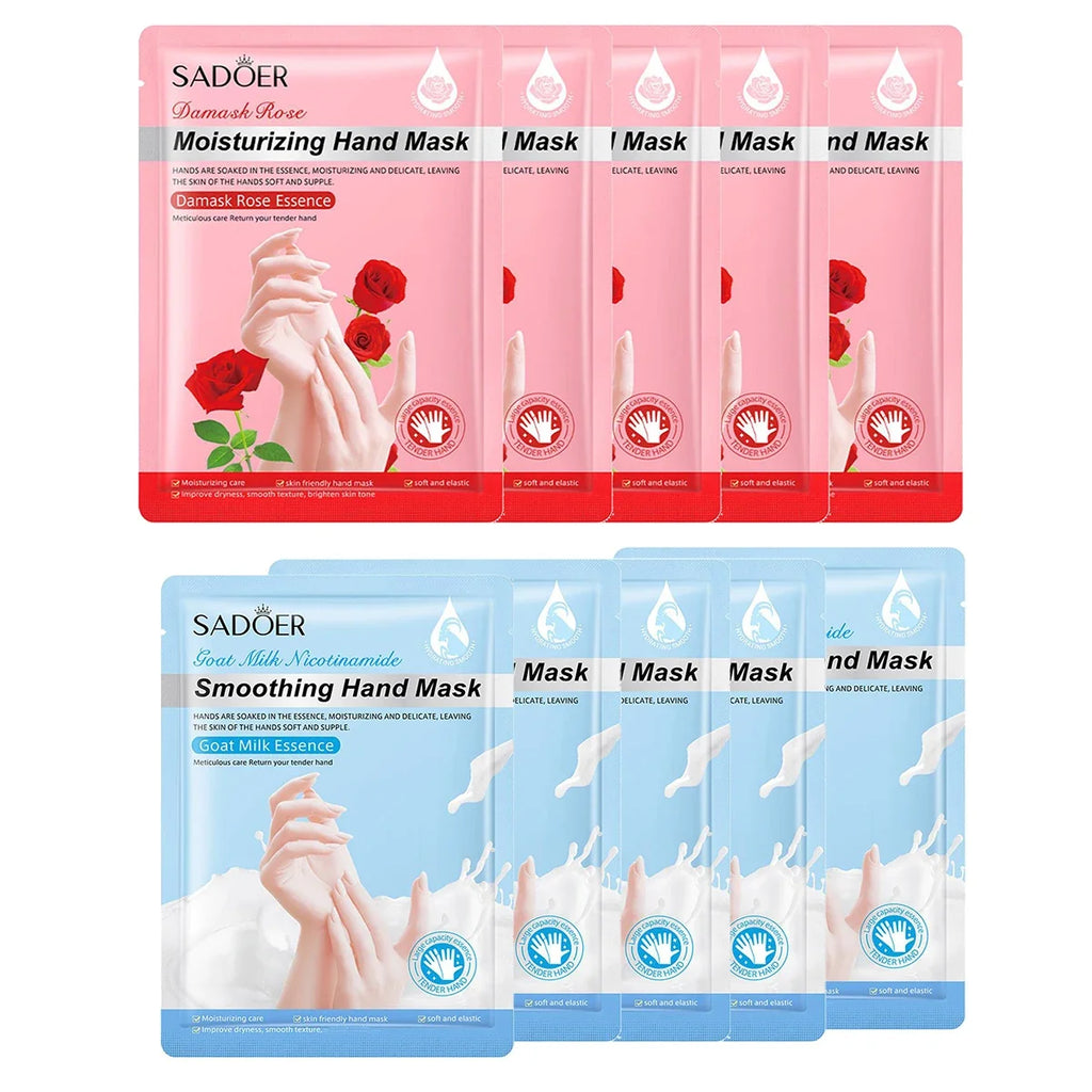 Hydrating Hand Mask Gloves – Rose & Niacinamide Moisturizer