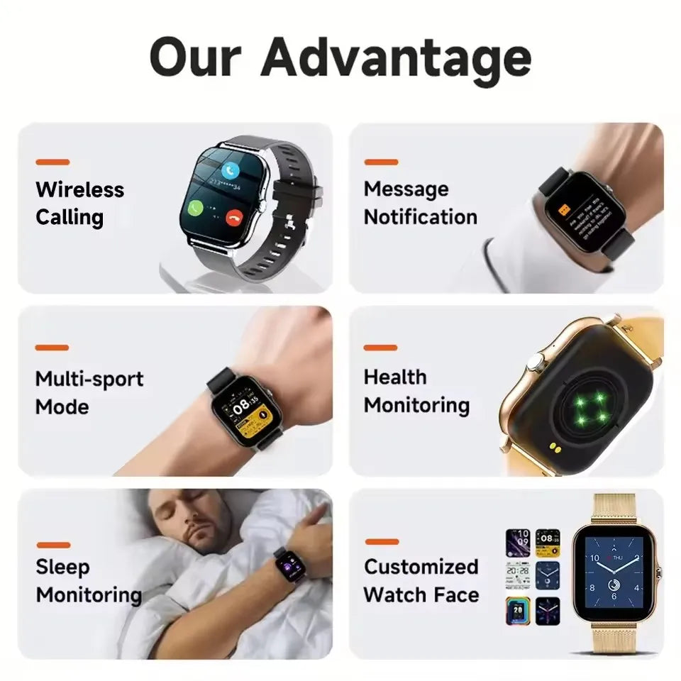 2025 Smart Watch GPS Tracking Bluetooth Talk Full Touch Screen Heart