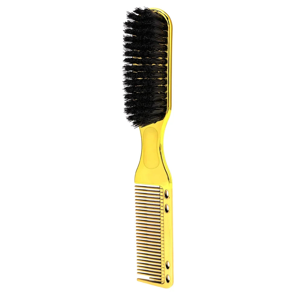 Two-Sided Beard Comb & Shaving Brush | Men's Styling Tool
