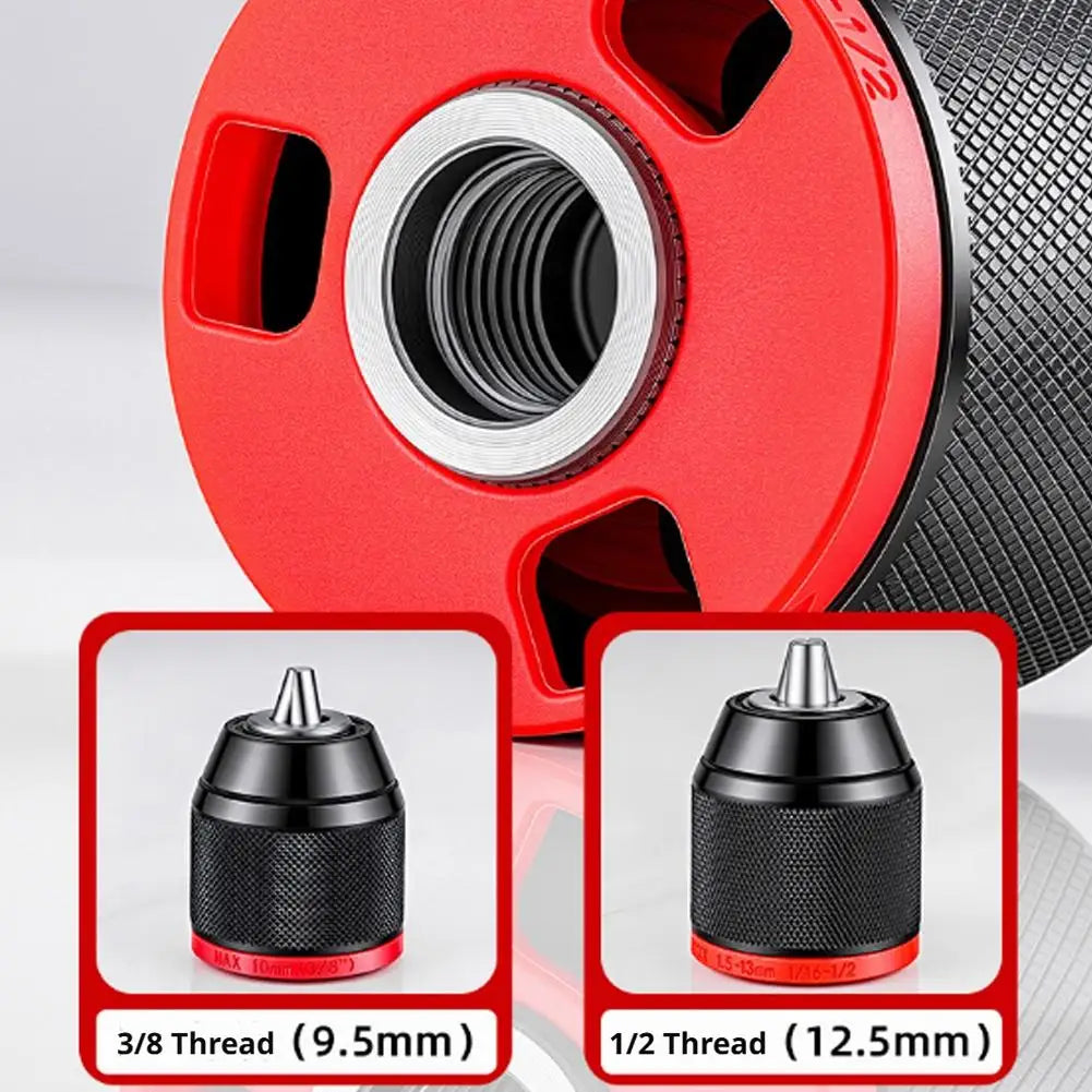 Ratchet Self-Locking Keyless Drill Chuck 0.8–13mm Metal