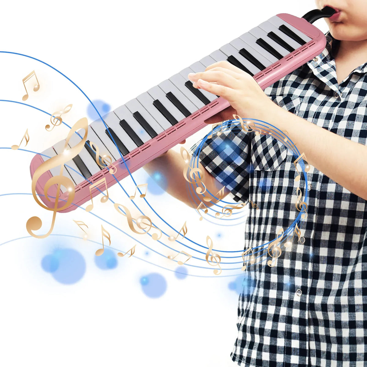Melodica Air Piano Keyboard 37 Keys Instrument 2 Soft Blow Pipe