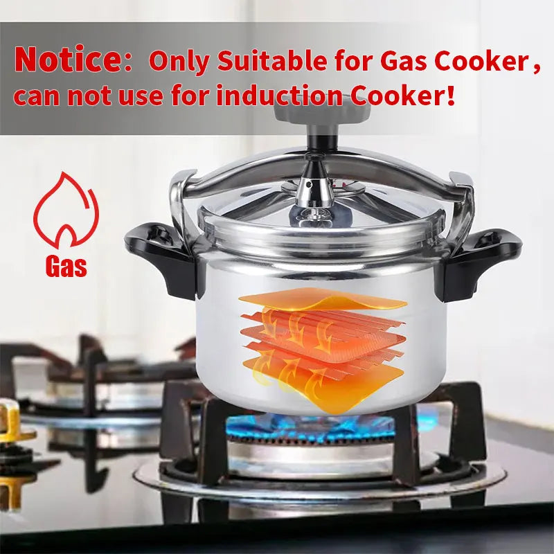 Aluminum Pressure Cooker 3L–5L | Gas Stovetop Canner