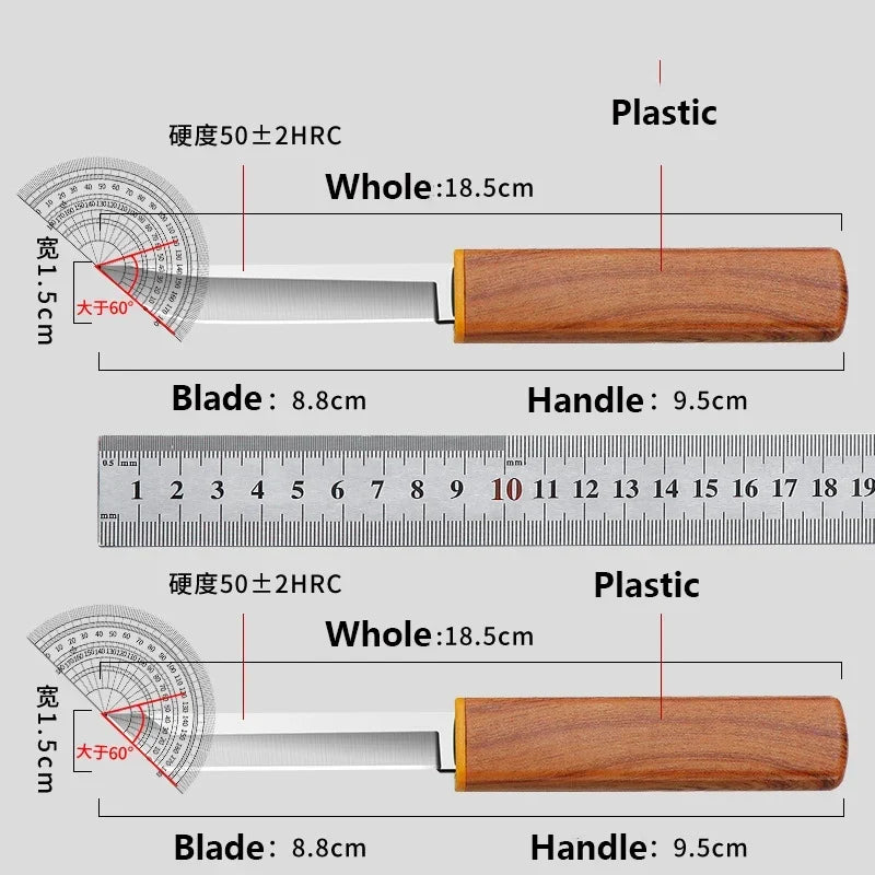 2-in-1 Stainless Steel Paring Knife – Ultra Sharp Fruit & Kitchen