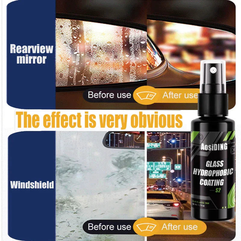 Anti-rain Cars Glass Water Repellent Spray Long Lasting Ceramic