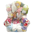 Clear Stuffed Animal Bean Bag Chair & Plush Toy Organizer
