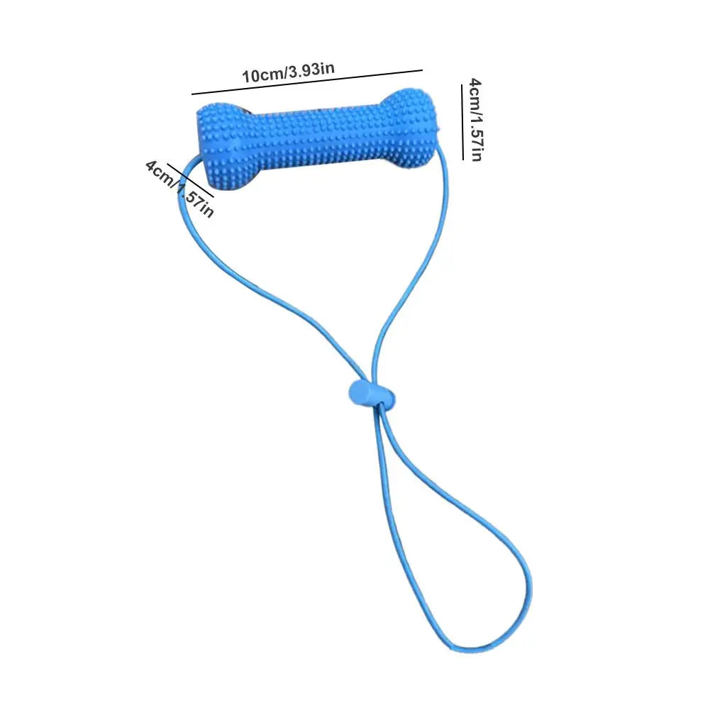 Dog Dental Chew Toy with Rope – TPR Molar Stick for Dogs