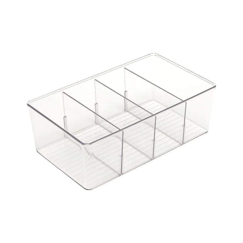 8 Grids Tea Bag Storage Box Office Multifunctional Lid Acrylic