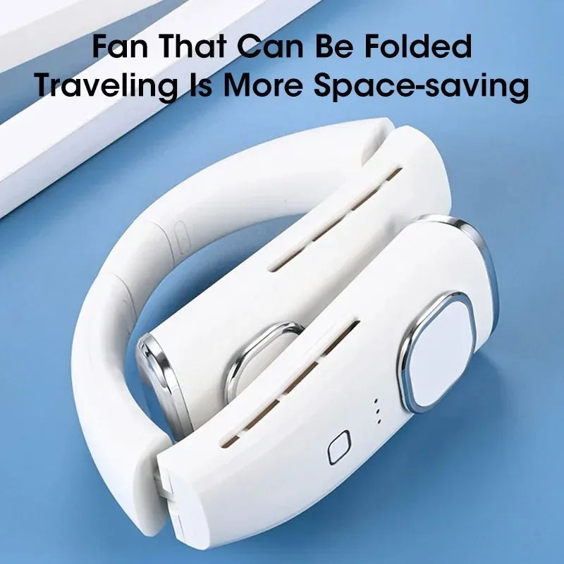 Bladeless Hands-Free Neck Fan | USB-C Rechargeable 4000mAh